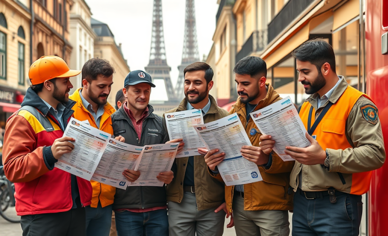 Tableau comparatif des salaires mis à jour pour les chauffeurs selon l'entreprise