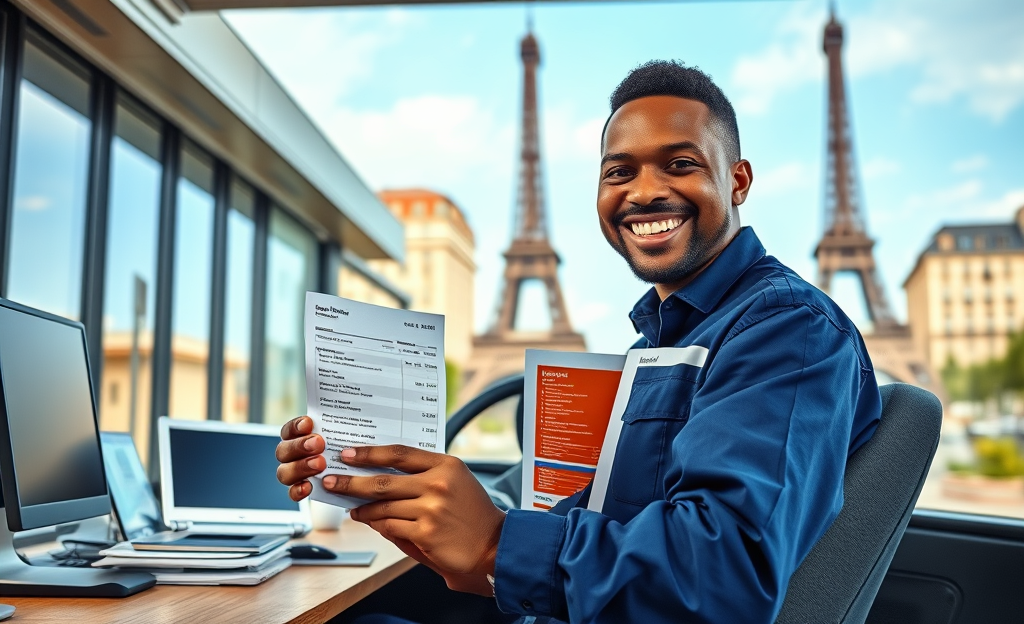 Image montrant des chauffeurs d'entreprise bénéficiant d'avantages sociaux