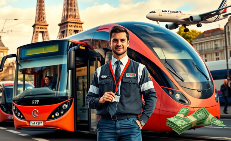 Image d'un chauffeur professionnel avec un camion, illustrant des emplois avec de bons avantages.