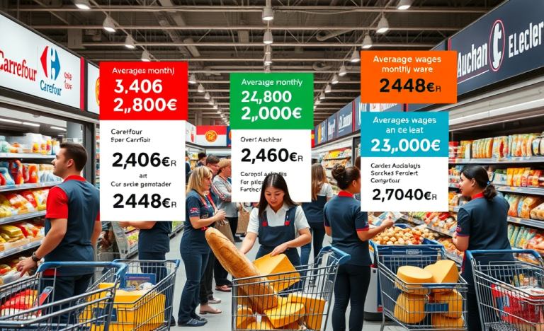 Image montrant des employés de supermarché au travail