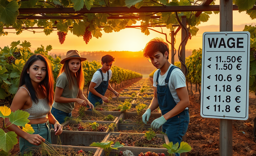 Image illustrant la comparaison des salaires horaires et des contrats pour les travaux saisonniers.