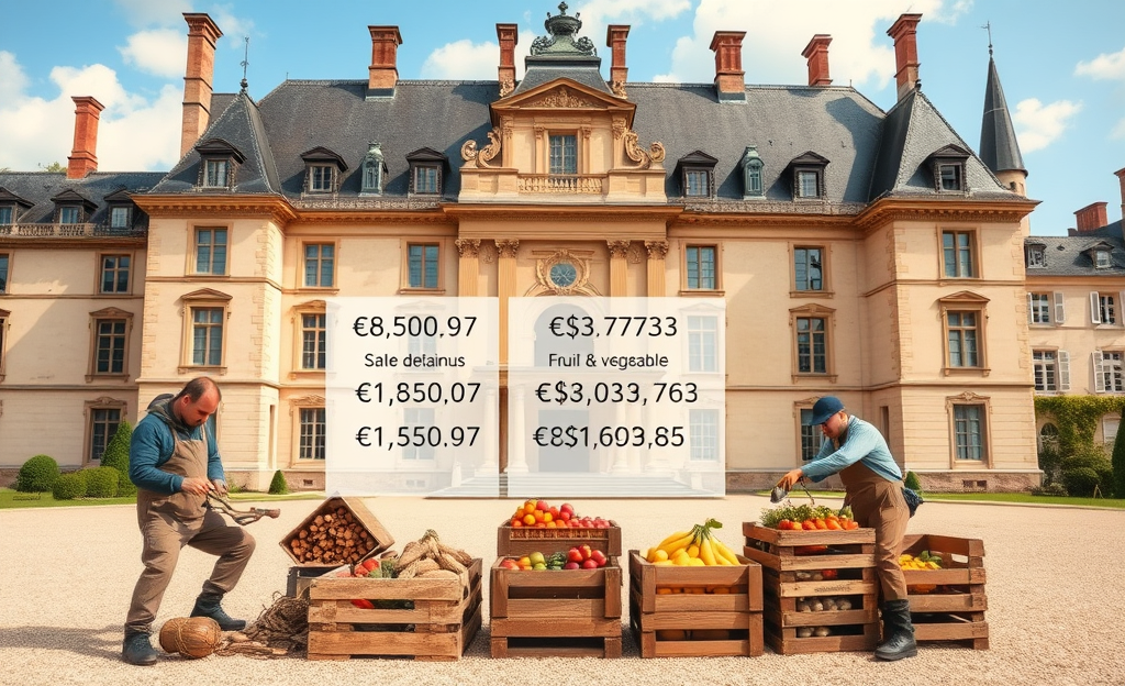 Graphique comparant les salaires et bonus des emplois en conservation
