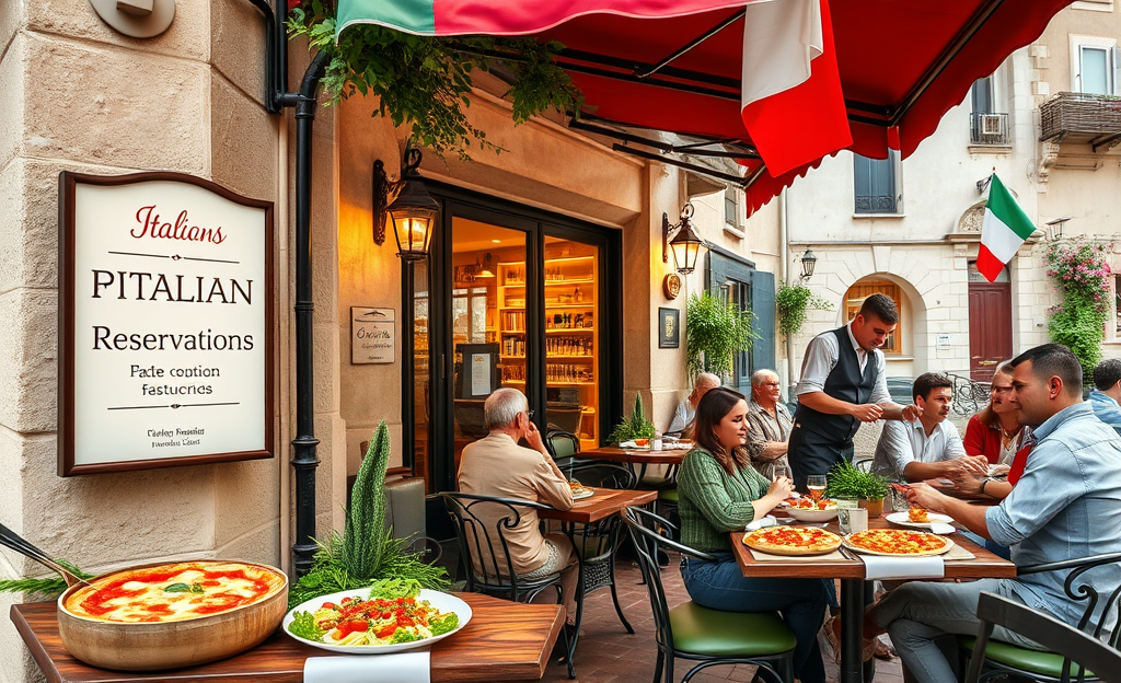 Image d'un réseau de restaurants en Italie montrant l'ambiance et l'accueil chaleureux typiques.