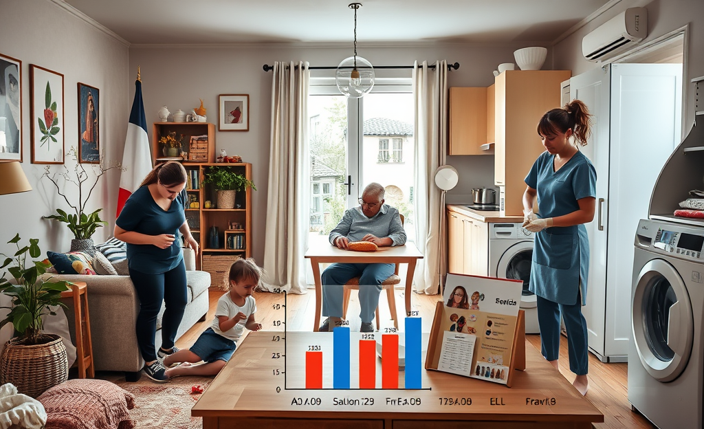 Tableau comparatif des salaires des nourrices, aides-soignantes et employés de maison par entreprise