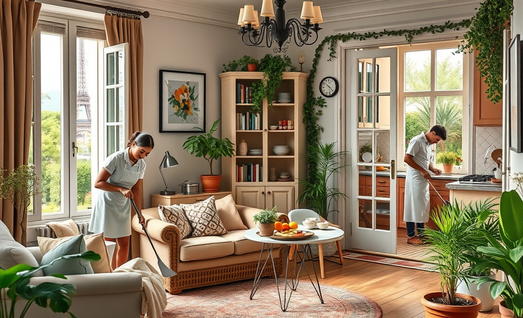 Une personne travaillant dans un environnement domestique, illustrant les avantages des emplois domestiques, tels qu'un meilleur équilibre vie professionnelle et personnelle.