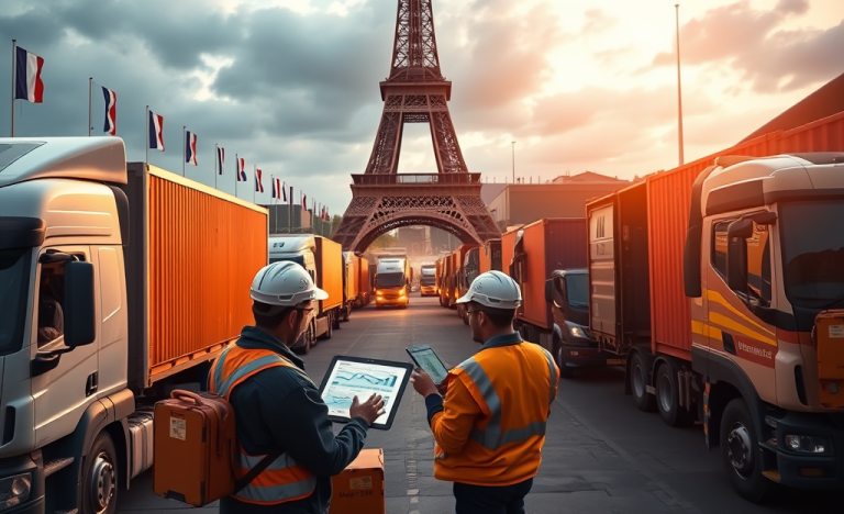 Image montrant des professionnels discutant de stratégie logistique entre gains et primes.