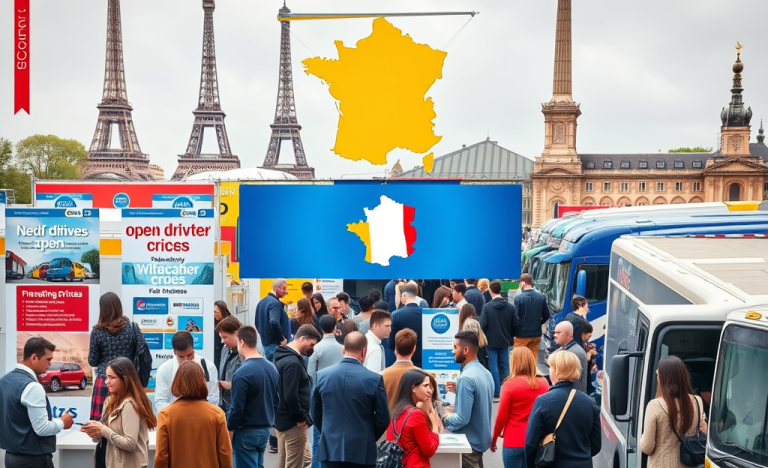 Conducteur sur la route, représentant les opportunités de carrière disponibles pour les postes de conducteurs en France.