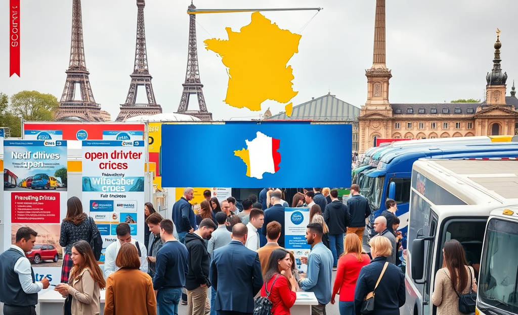 Conducteur sur la route, représentant les opportunités de carrière disponibles pour les postes de conducteurs en France.