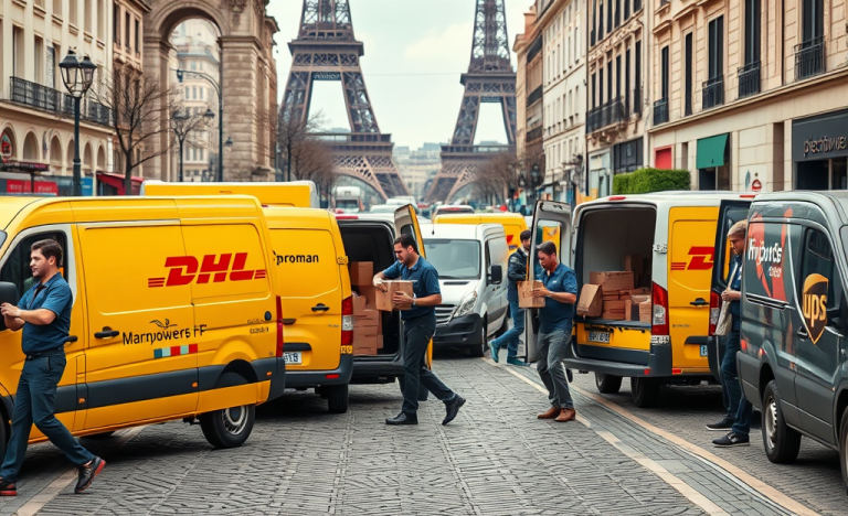Un chauffeur professionnel conduisant à travers les rues de France, illustrant les meilleures entreprises pour travailler comme chauffeur.
