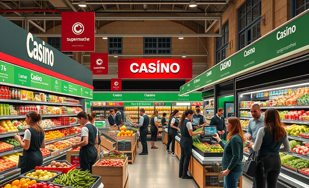 Image montrant de nouveaux postes de travail au sein de Casino Supermarchés