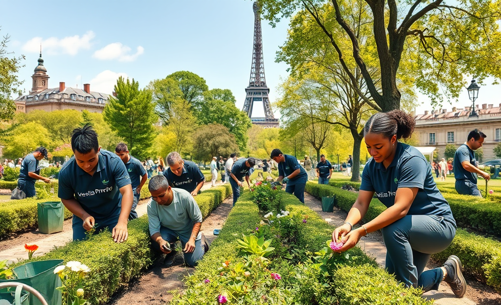 Opportunités d'emplois en jardinage avec Veolia Propreté