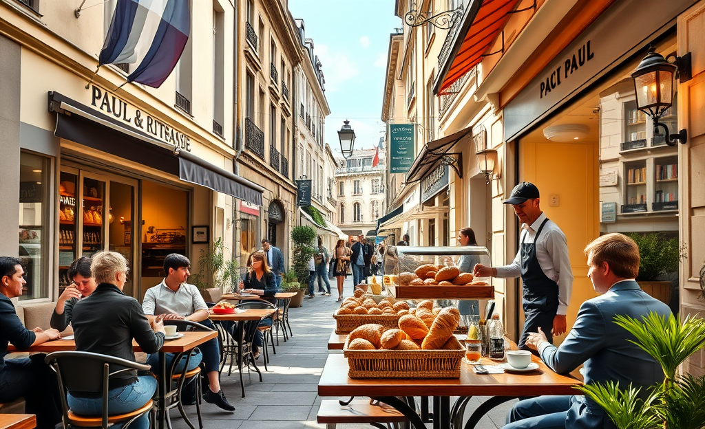 Image d'un café ou pâtisserie de Paul illustrant les opportunités de carrière