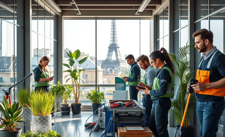 Image illustrant les services de maintenance immobilière proposés par Atalian Facilities Services.