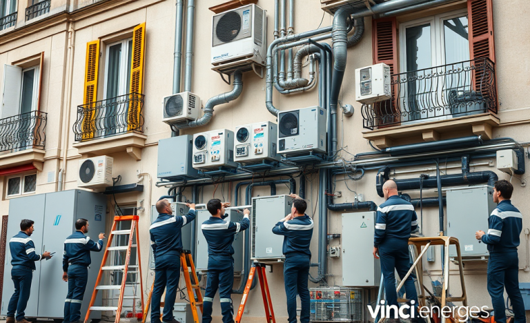 Image illustrant l'entretien des bâtiments avec Vinci Energies et ses services de Facility Management.