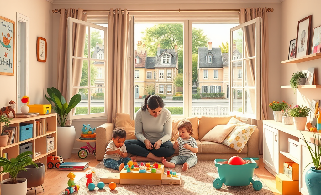 Des professionnels qualifiés offrant des services de garde d'enfants adaptés aux besoins des familles grâce à ADHAP Services.